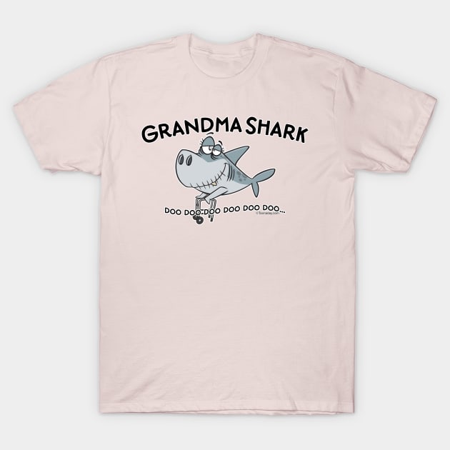 Grandma Shark T-Shirt by Toonaday